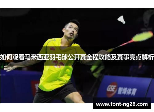 如何观看马来西亚羽毛球公开赛全程攻略及赛事亮点解析