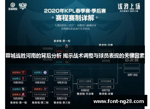 蓉城战胜河南的背后分析 揭示战术调整与球员表现的关键因素